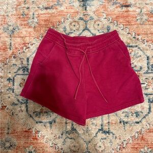 Women's Casual Red Shorts